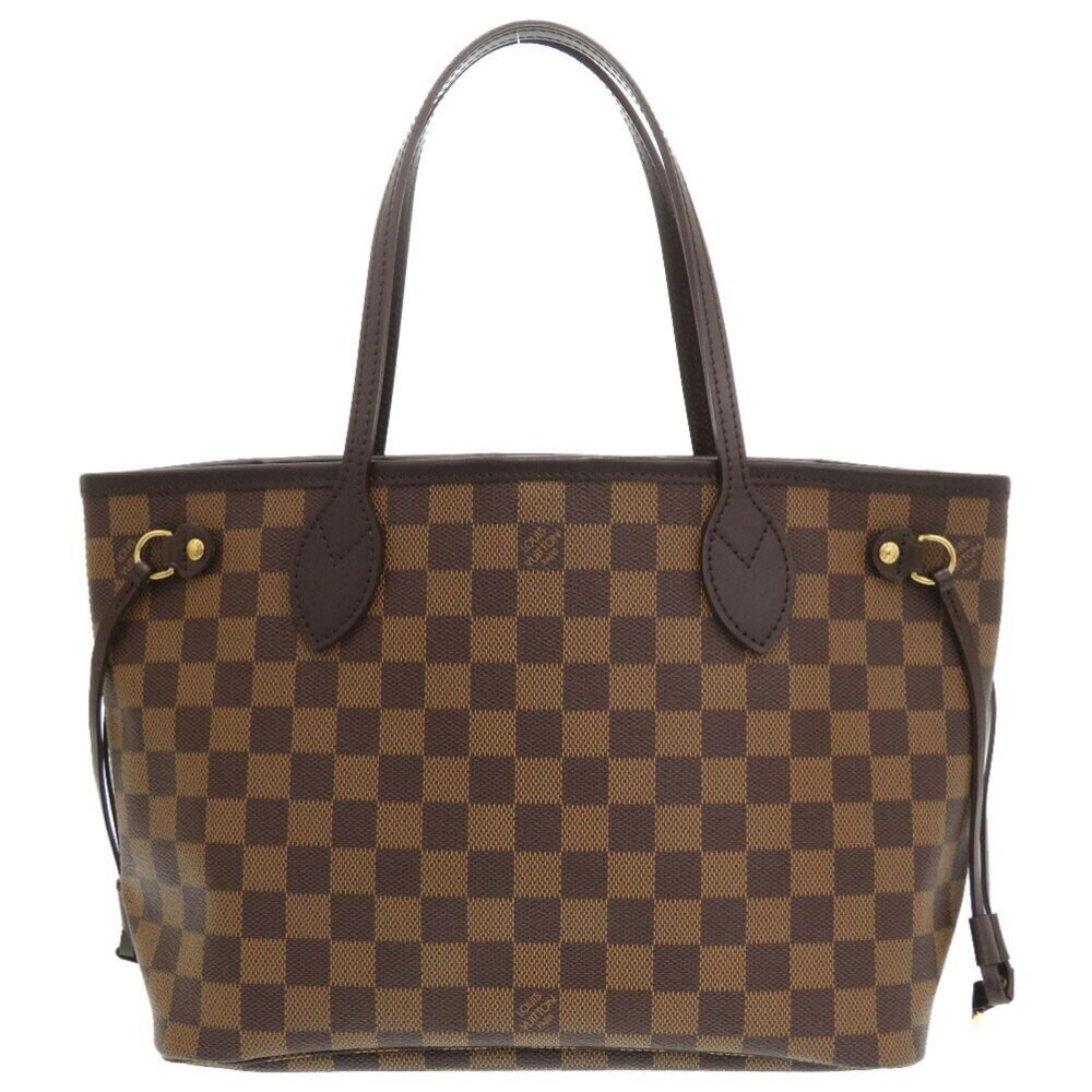 LOUIS VUITTON Authentic Brown Damier Neverfull PM Tote Bag